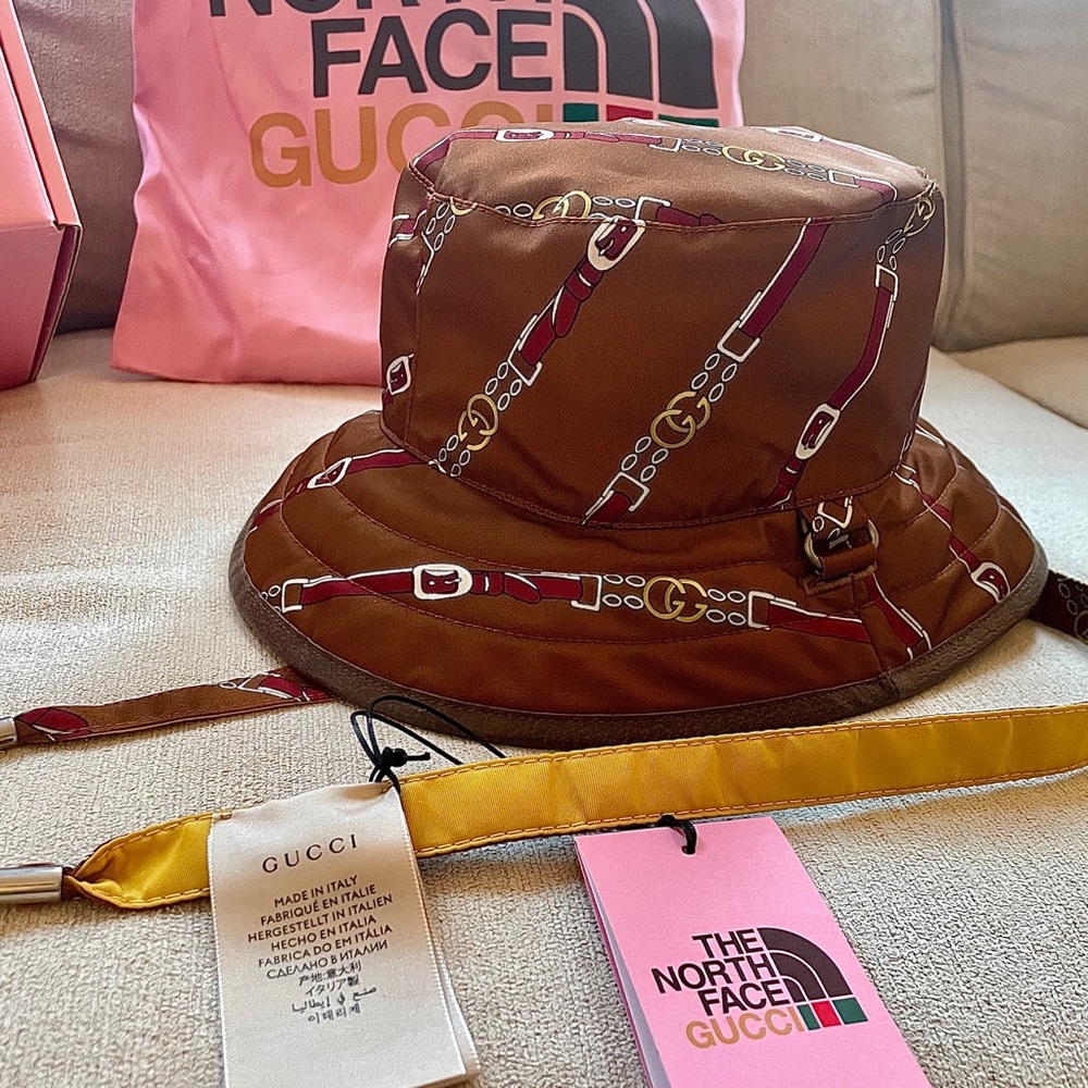 The North Face x Gucci Agar. Limited Edition. Reversible. Brown/Yellow (Small) - Picture 2 of 5